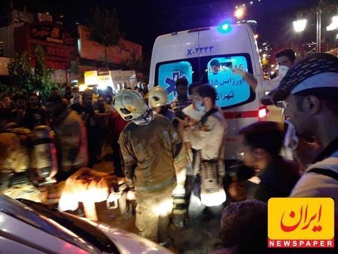  امدادرسانی اورژانس و آتش نشانی به مصدومان