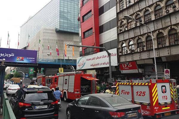 حریق در طبقه اول پاساژ علاءالدین