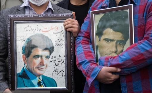 اکران تصاویر استاد شجریان در شهر تهران