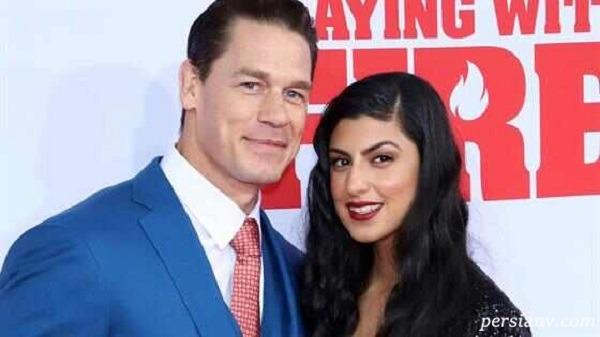 جان سینا و نامزد ایرانی اش شهرزاد شریعت زاده