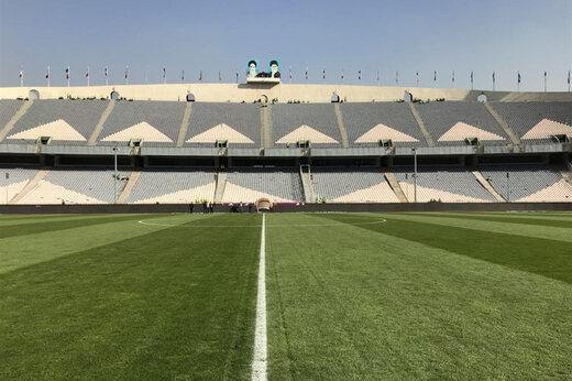 ببینید | وضعیت ورزشگاه آزادی یک ساعت مانده به بازی پرسپولیس و صنعت نفت آبادان