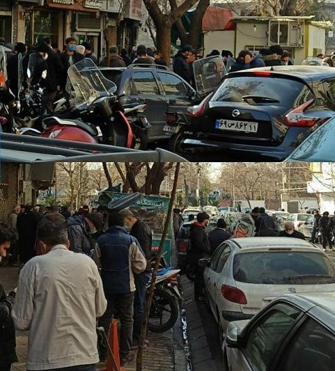 تجمع دلال‌ها در چهارراه استانبول در پی کاهش شدید دلار/ سقوط دلار آغاز شد/ دلار زیر ۲۰ هزار تومان؟