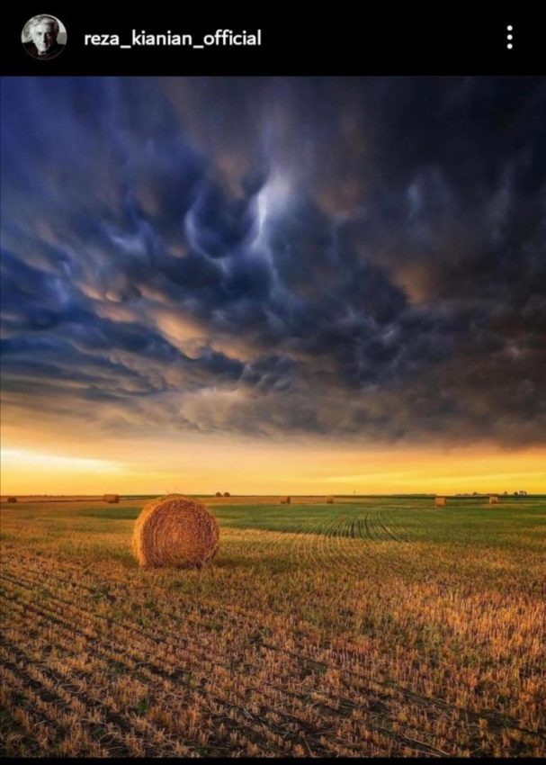 تصاویر منحصر به فردی که رضا کیانیان از ابرها منتشر کرد|خبر فوری