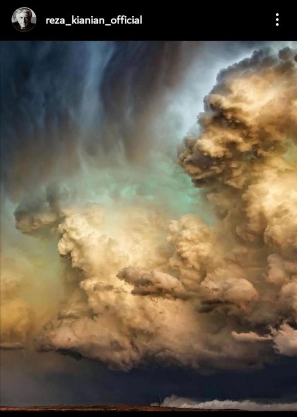 تصاویر منحصر به فردی که رضا کیانیان از ابرها منتشر کرد|خبر فوری