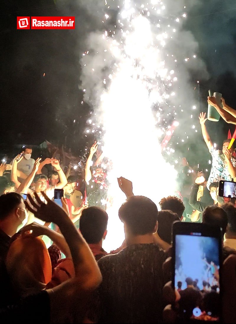 جشن قهرمانی پرسپولیس، خارج از زمین فوتبال +ویدیو