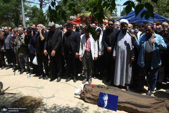 خاکسپاری حسین زمان خاکسپاری حسین زمان