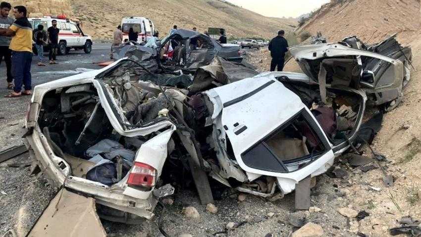 برخورد مرگبار پراید با پژو ۴۰۵/ ۵ نفر کشته شدند