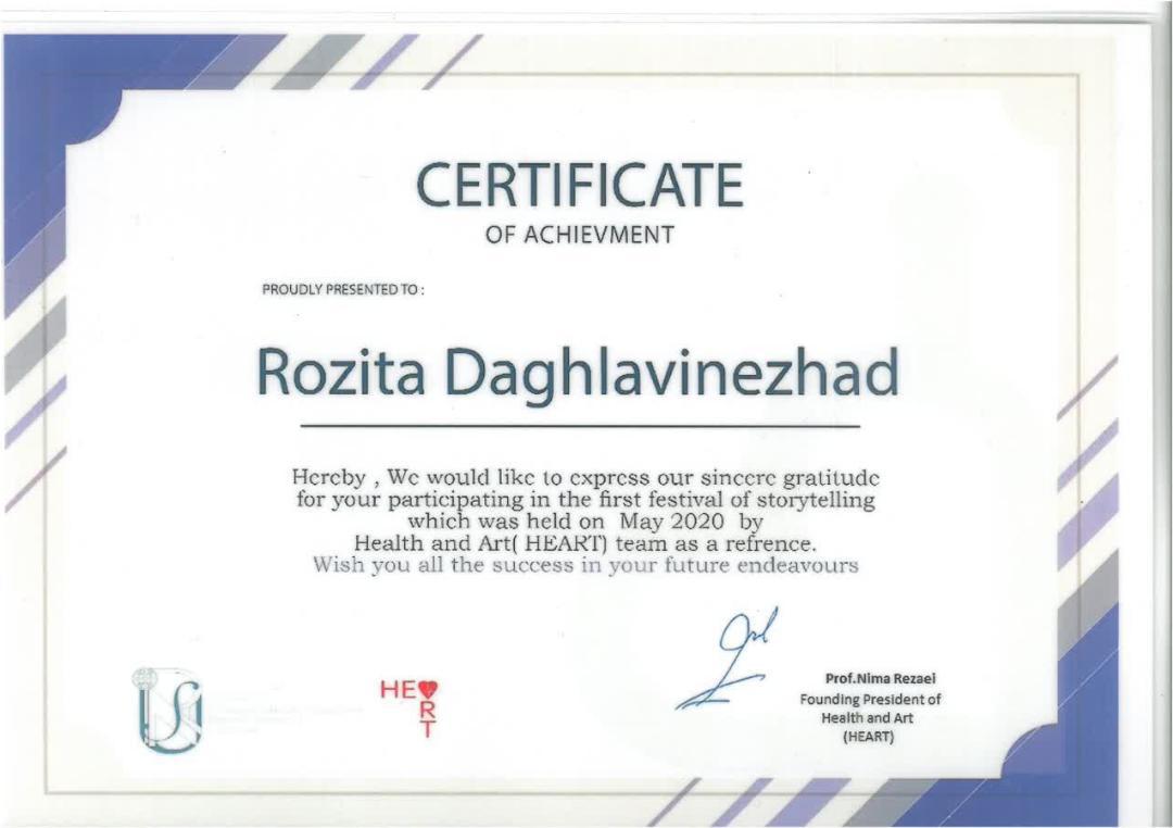 بیوگرافی رزیتا دغلاوی نژاد دختر شایسته ایران