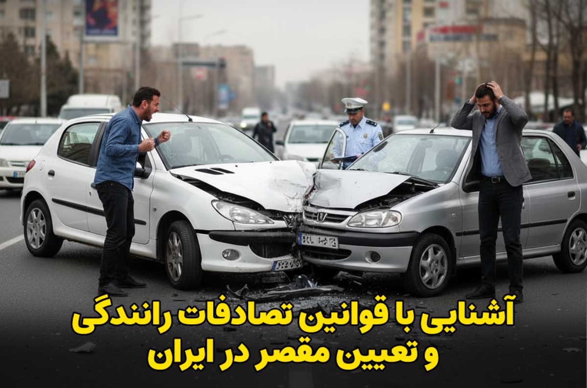 آشنایی با قوانین تصادفات رانندگی و تعیین مقصر در ایران