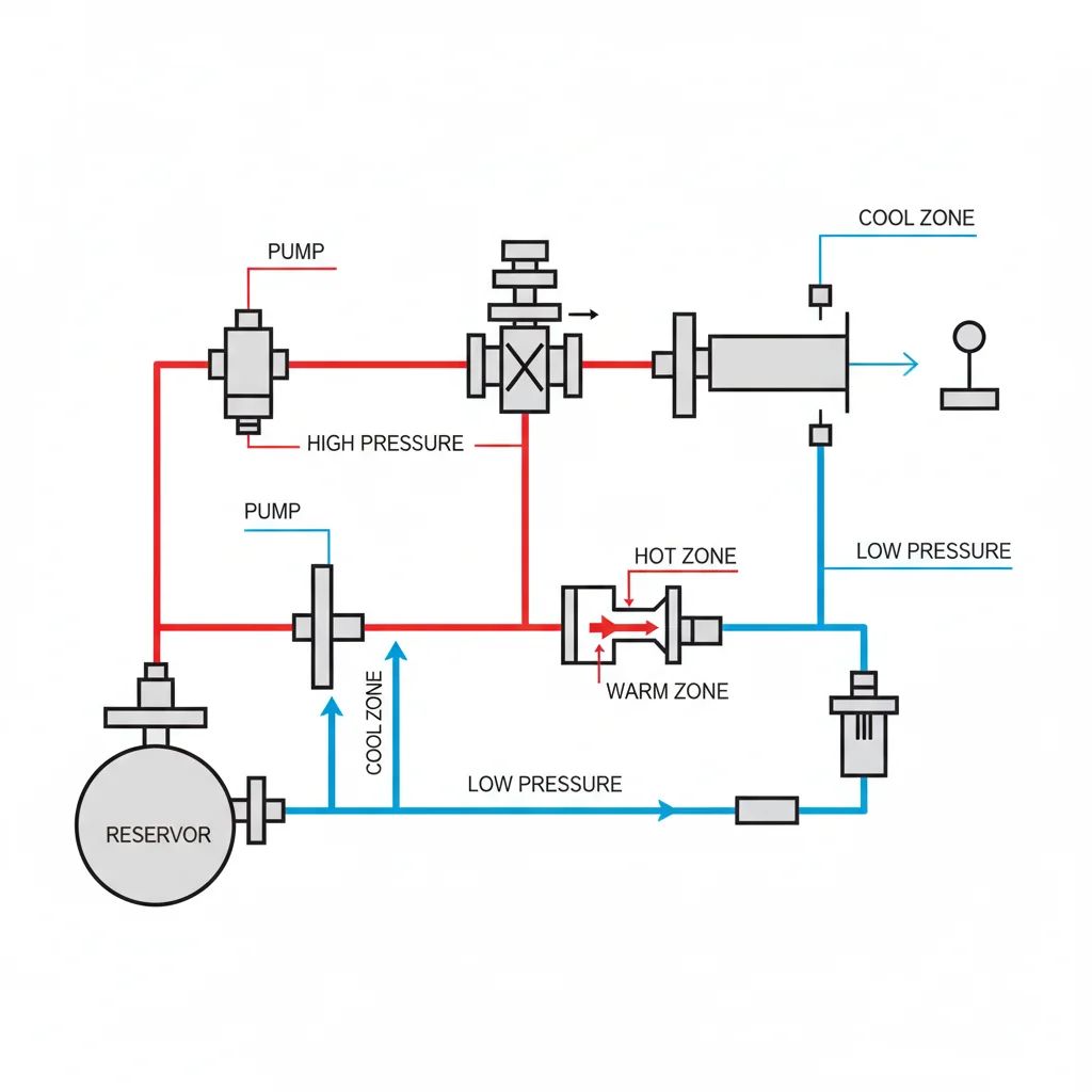 بررسی عملکرد اتصالات هیدرولیک تحت دمای بالا و فشار متغیر