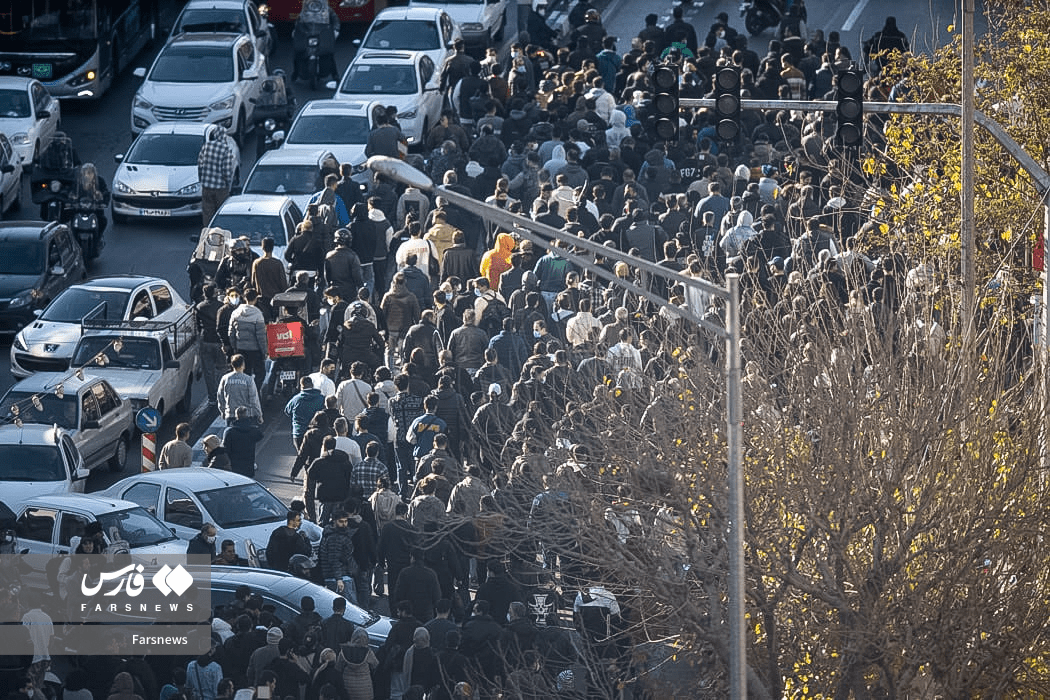 تجمع امروز خیابان لالهزار و مرکز تهران