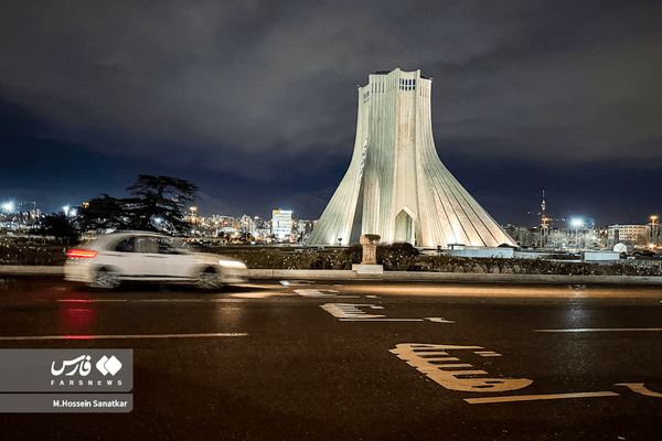 وضعیت خیابانهای پایتخت در شامگاه چهارشنبه ۲۴ دی ماه