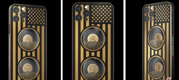 نسخه لاکچری آیفون ۱۲ با طرح بایدن و ترامپ/ عکس|خبر فوری