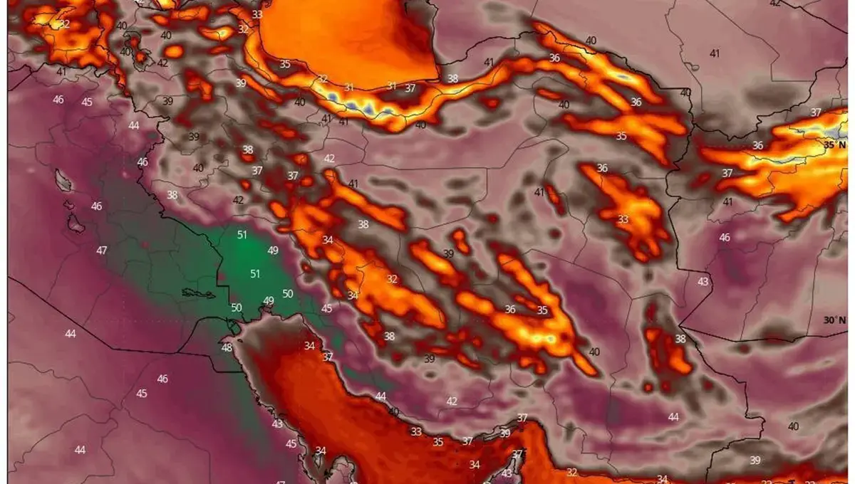 گرمای ۴۰ درجه در راه تهران؛ وزش باد شدید و گردوخاک در ۵ استان