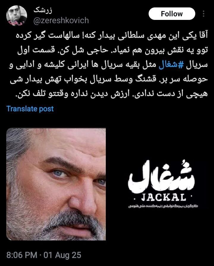 «شغال» یا نسخه ایرانی «فاطما گل»؟/ حاشیه‌های عجیب سریال «شغال»
